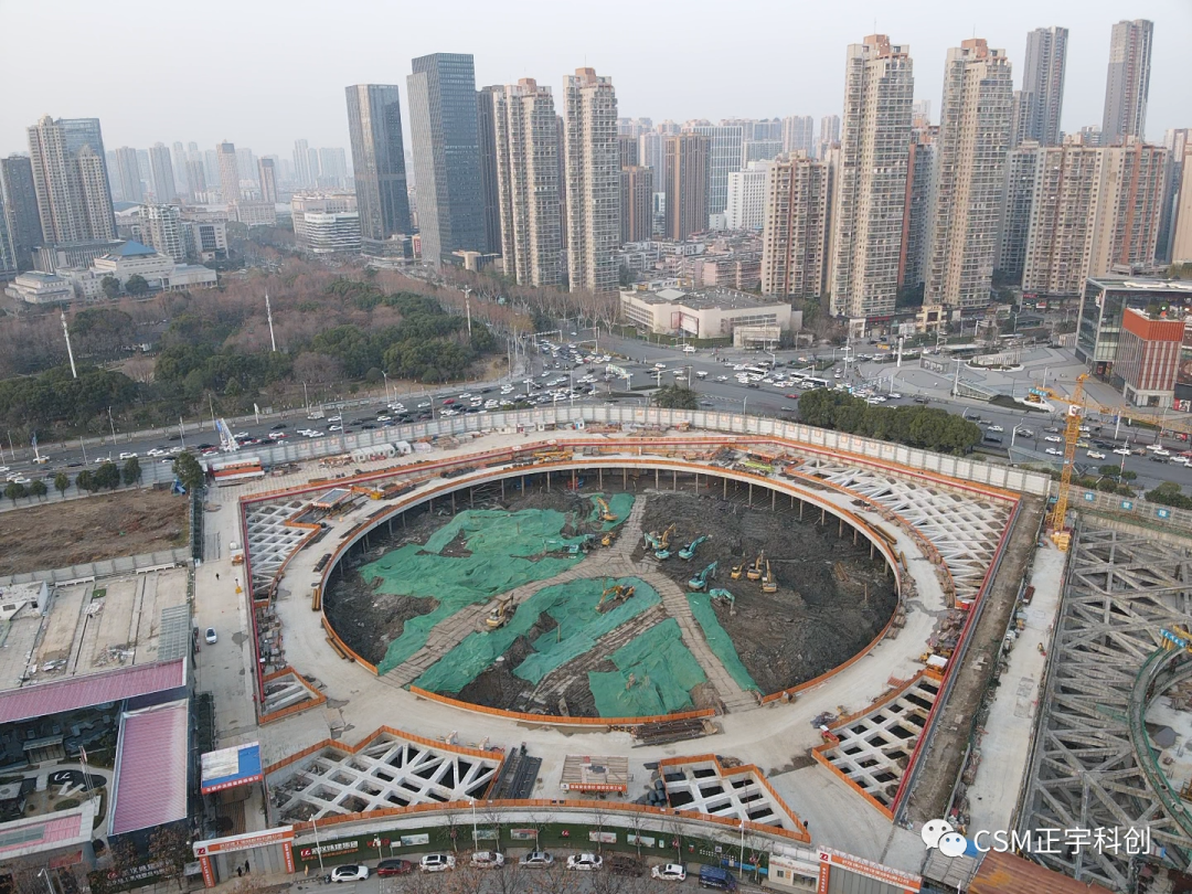 2023完美開端！上海金泰SMC工法鉆機(jī)助力武漢廣電全媒體中心項(xiàng)目